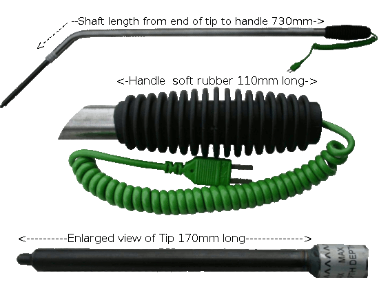 Thermocouple Type-K 1050ºC Immersion Probe  Non Ferrous